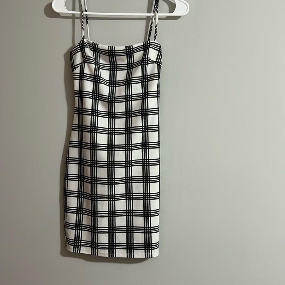 Black and White Mini Dress